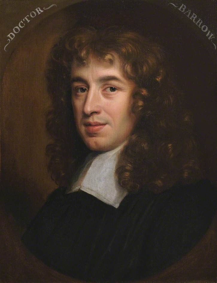 Mary Beale's portrait of Isaac Barrow, Newton's mentor and predecessor as Lucasian Professor