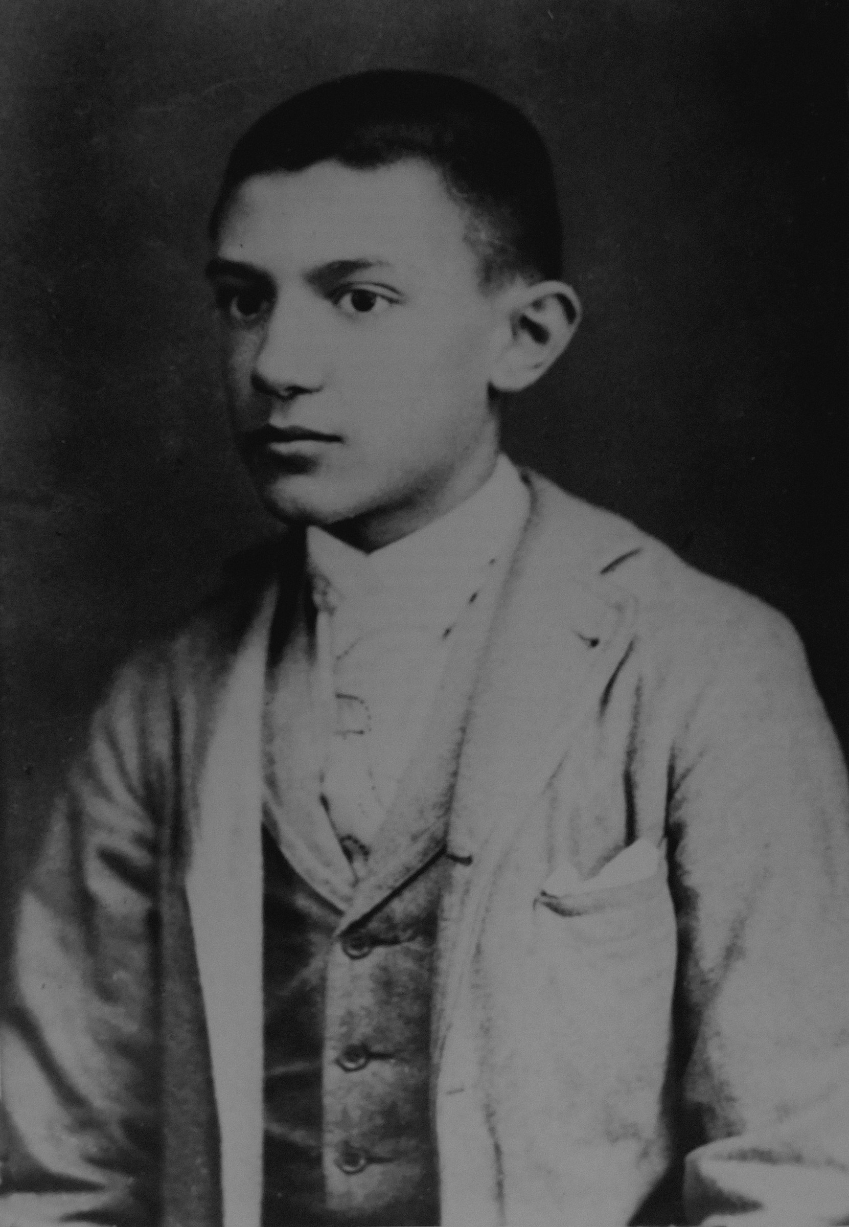 Pablo Picasso in Barcelona, 1896, aged about fifteen