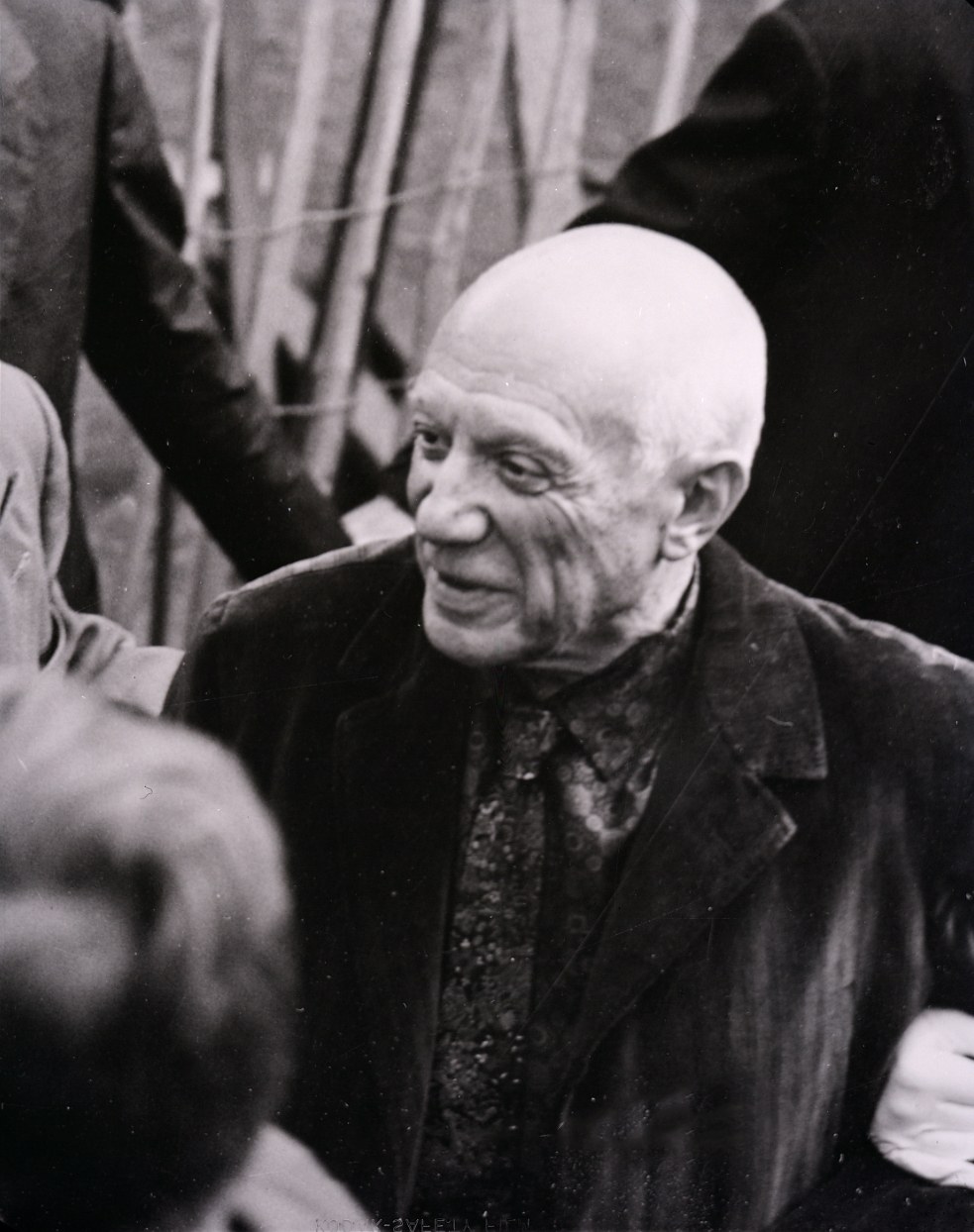 Pablo Picasso in Milan, 1953, at the inauguration of his exhibition at Palazzo Reale — photograph by Paolo Monti