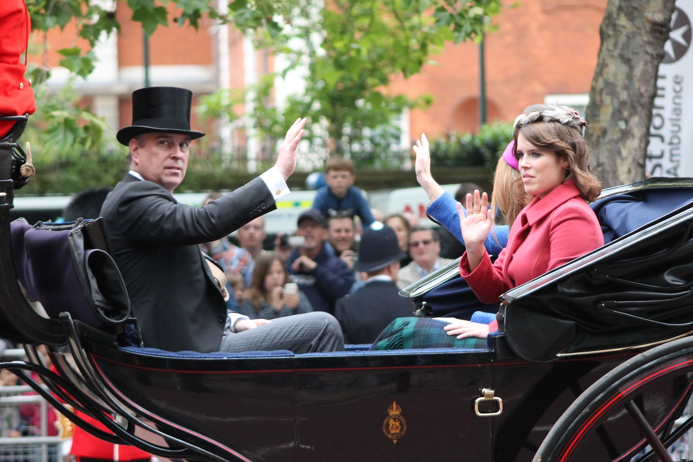 Prince Andrew with his daughter Princess Eugenie