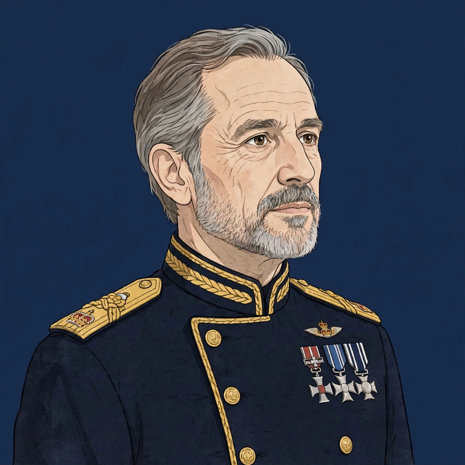 AI-generated stylized portrait of the animated character
