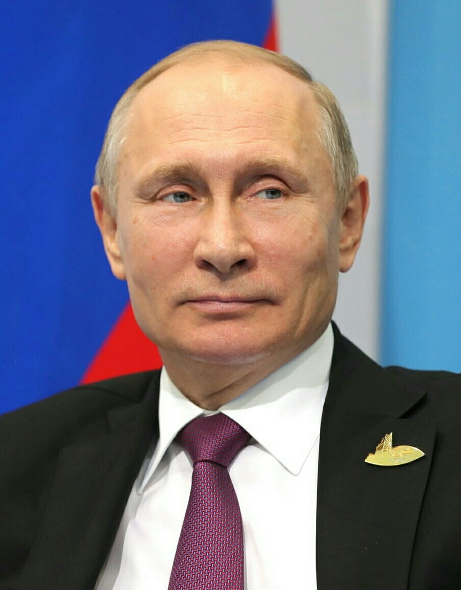 Photograph of Vladimir Putin at the G20 summit in Hamburg, July 2017