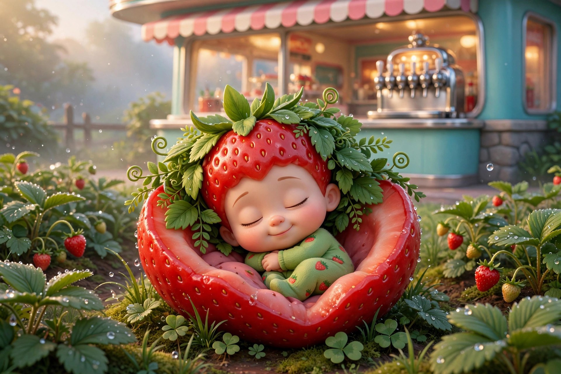 The seedling behind the soda shop
