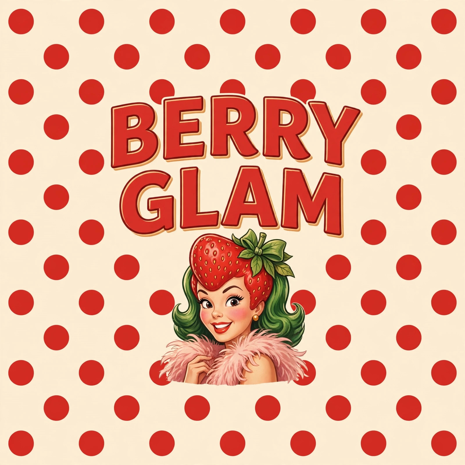 BERRY GLAM quote card