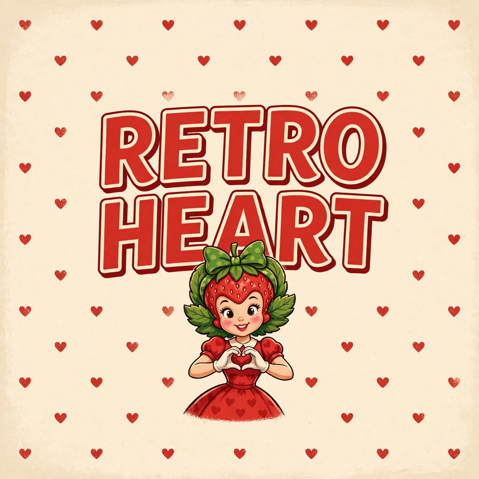 RETRO HEART quote card
