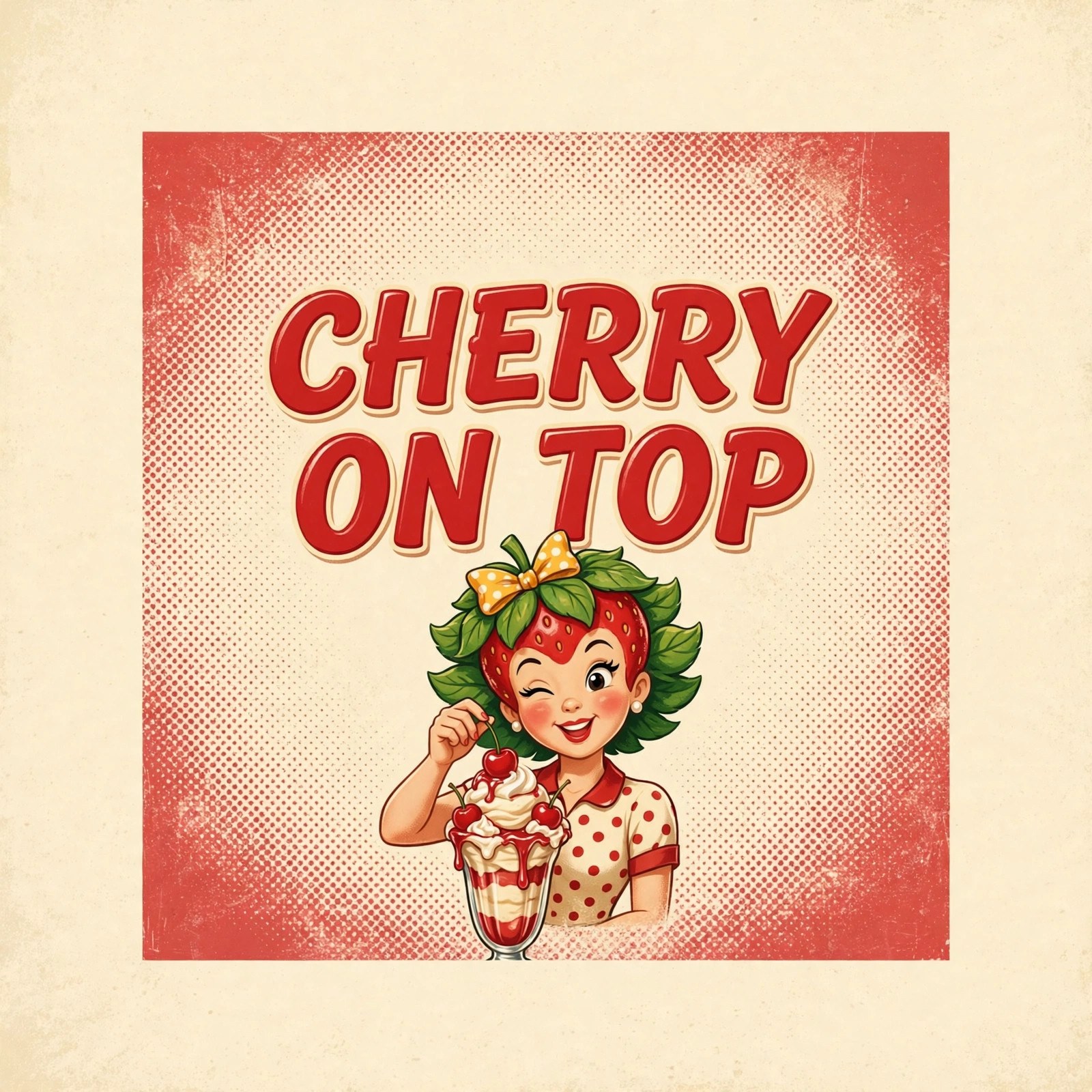 CHERRY ON TOP quote card