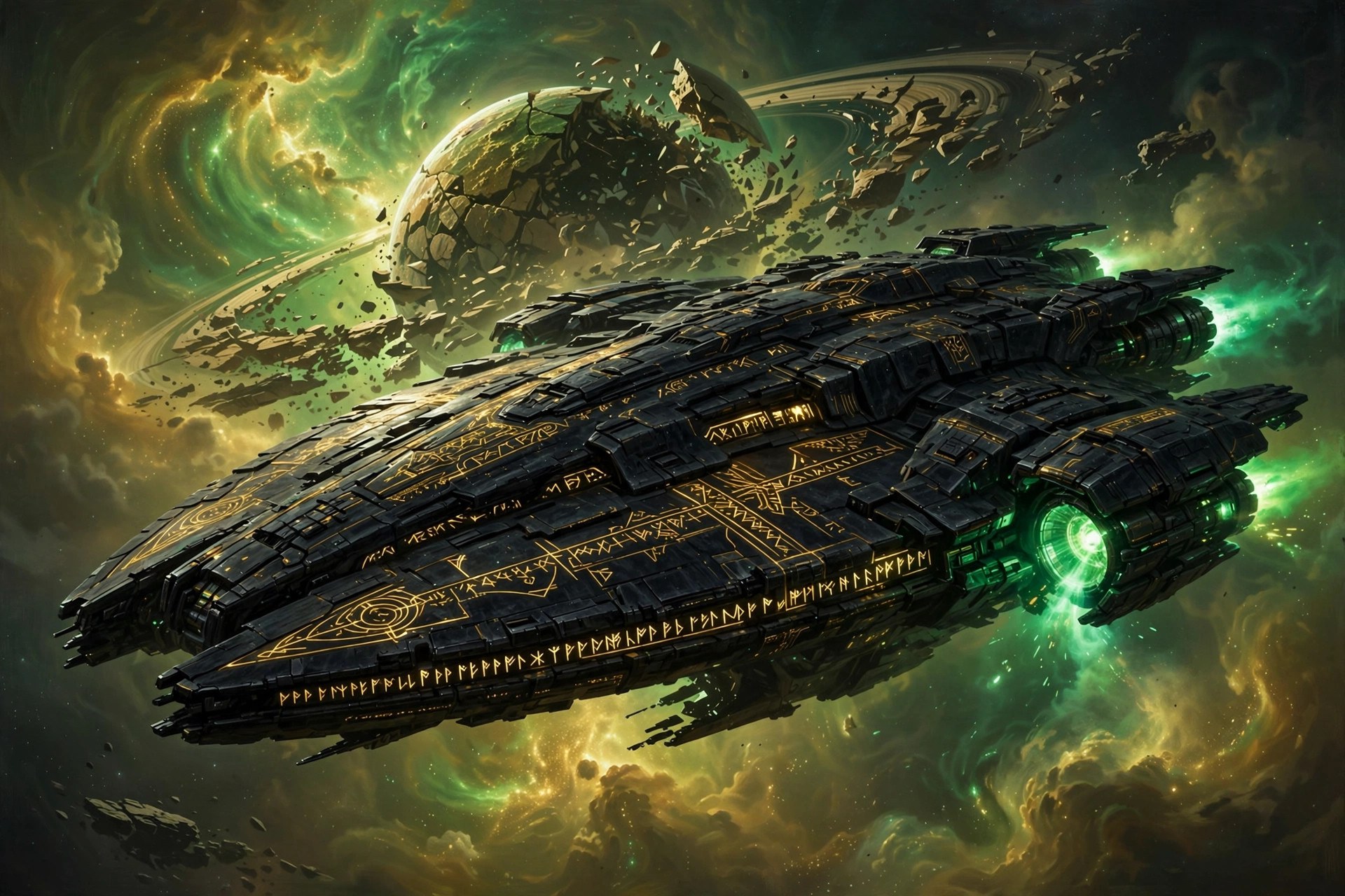 The Bastion — AI-generated dramatization art of the fictional Star Team Guardian