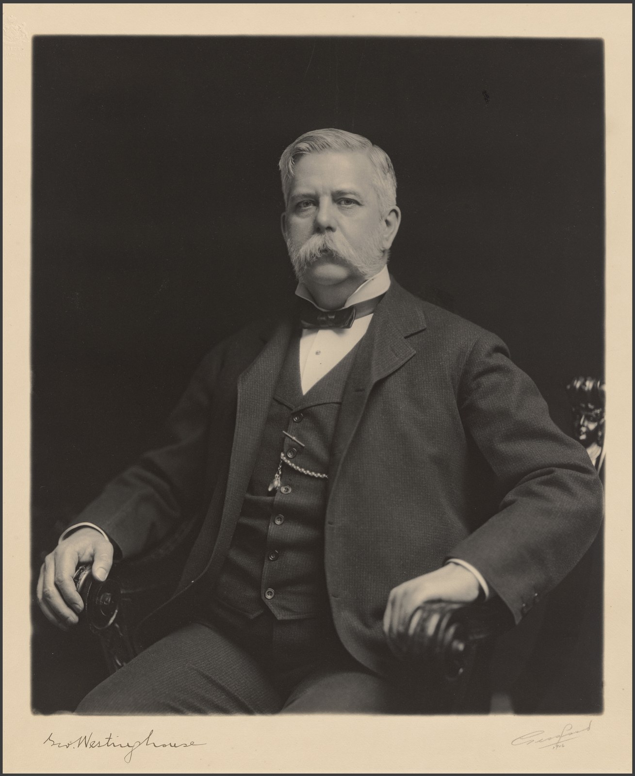 Portrait photograph of George Westinghouse
