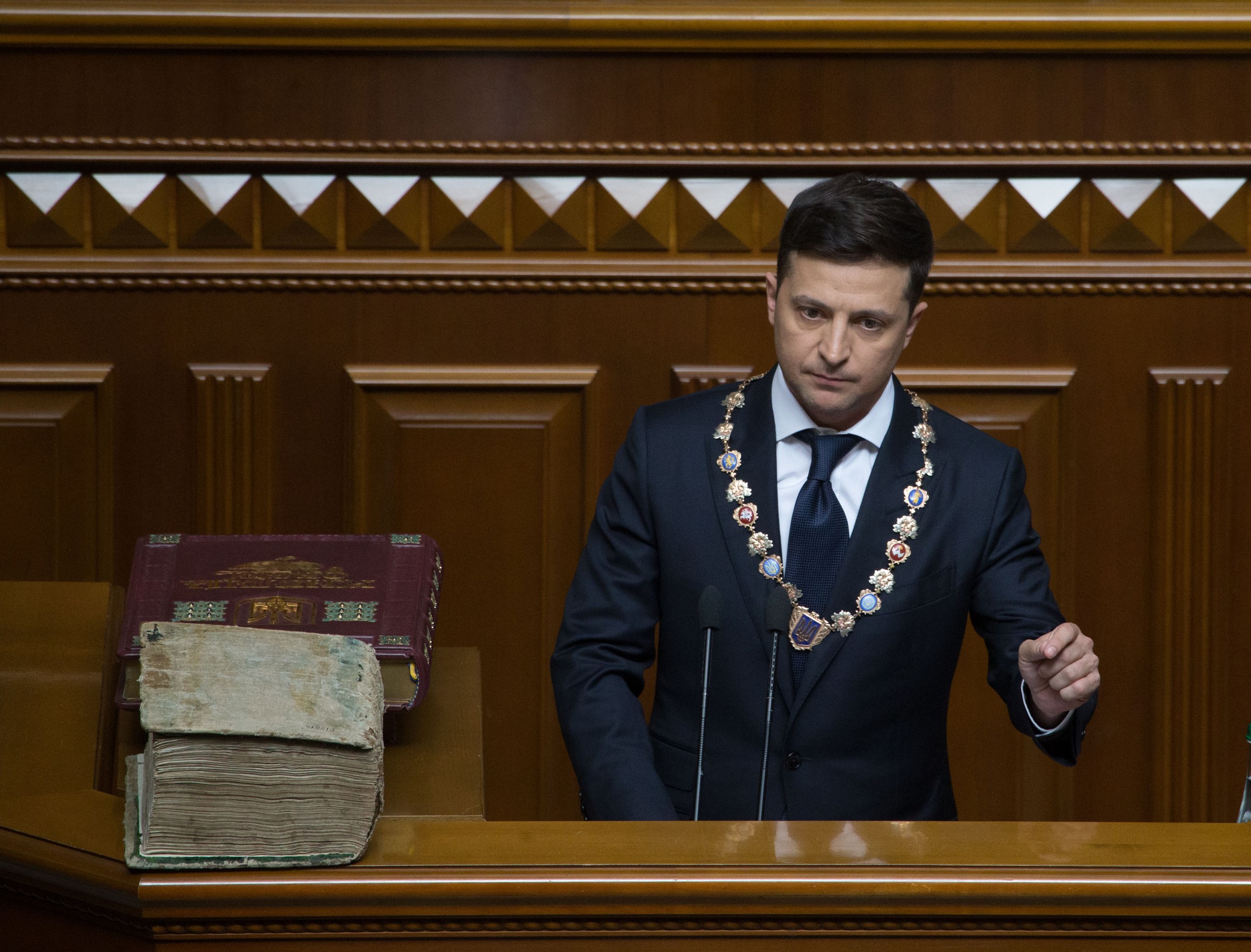 Volodymyr Zelenskyy on inauguration day, 20 May 2019