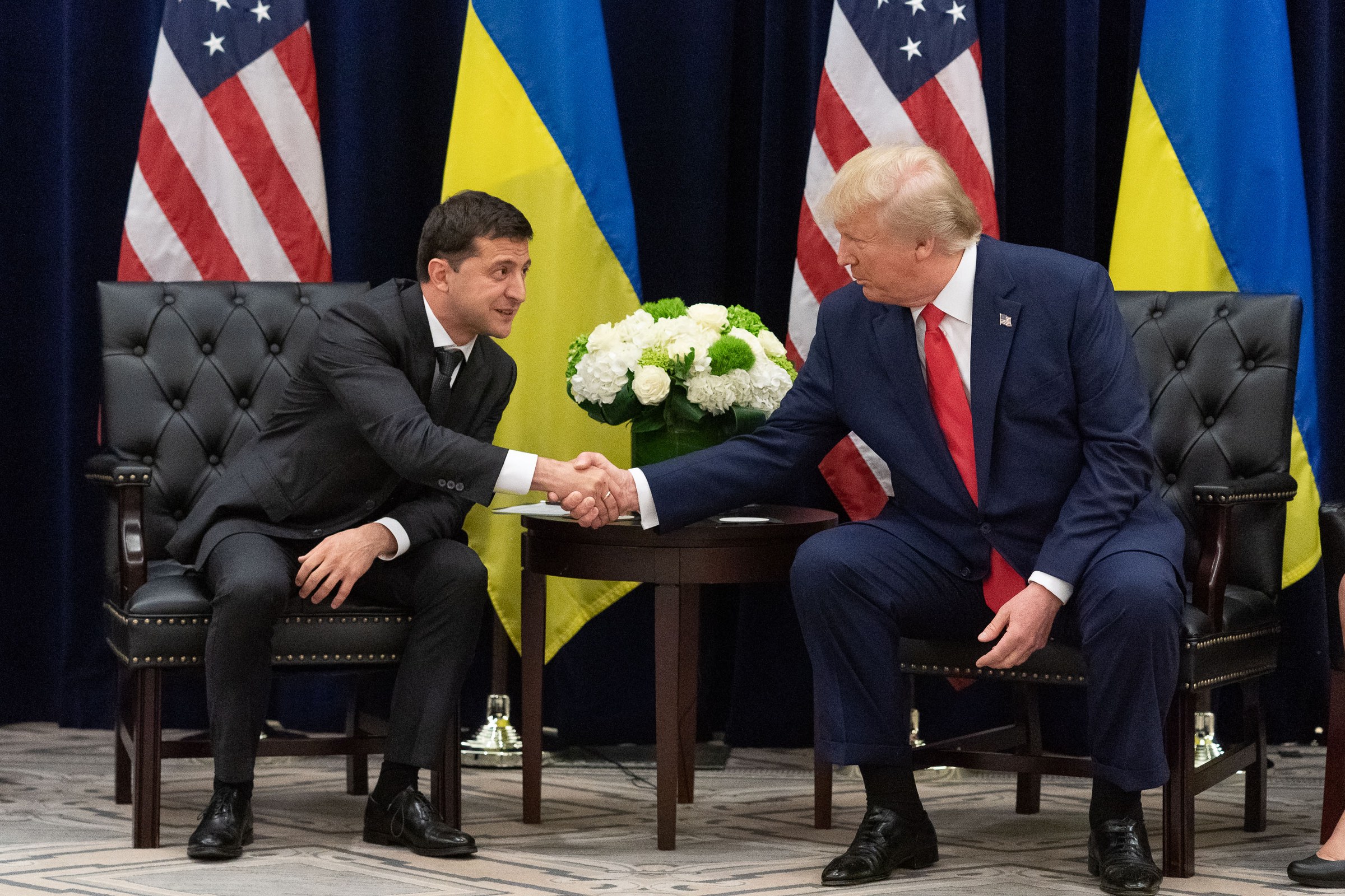 Volodymyr Zelenskyy meeting Donald Trump in New York, 25 September 2019